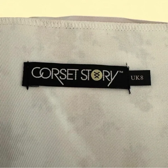 Corset Story Floral Off-Shoulder Corset Top with Ruffles and Spiral Steel Boning - Picture 6 of 7